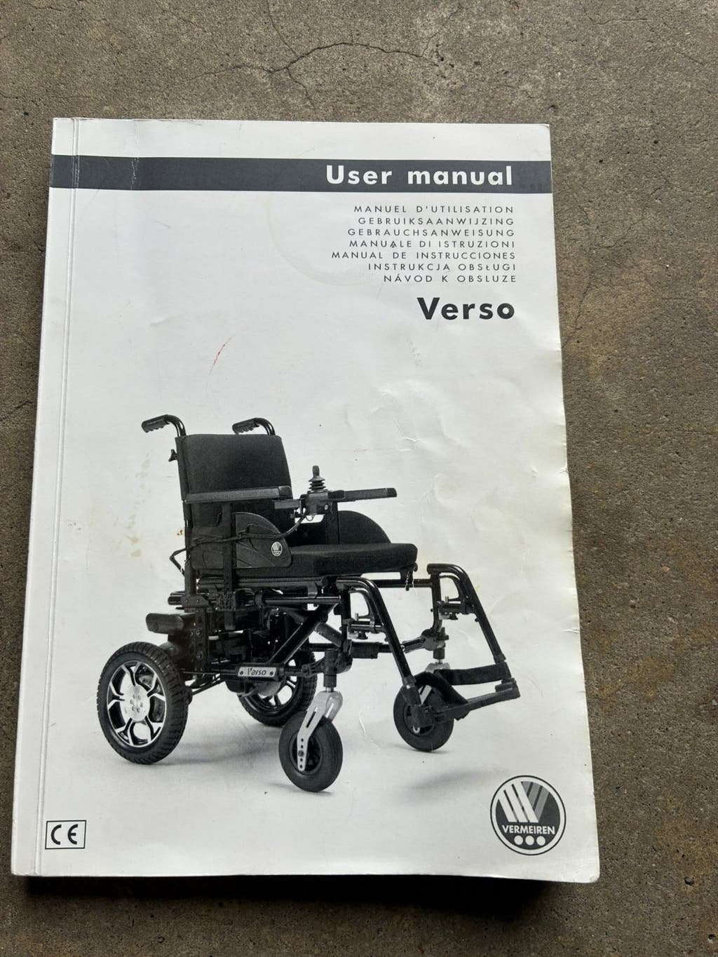 Vermeiren Verso Lichtgewicht Opvouwbare Elektrische Rolstoel, Diversen, Rolstoelen, Ophalen of Verzenden, Elektrische rolstoel
