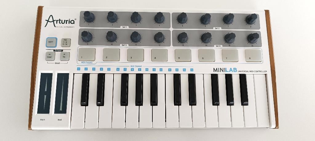 Arturia MiniLab White USB/MIDI keyboard (nieuwstaat), Enlèvement, Comme neuf
