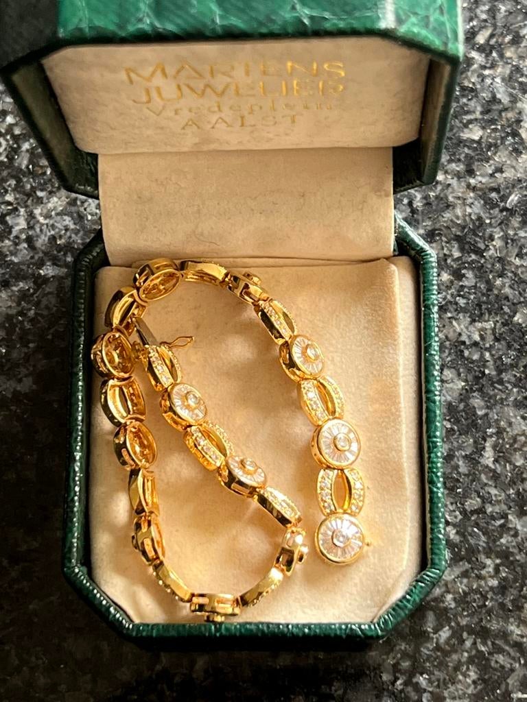 armband ingg 18k+ diamant,, 288 st ,, Enlèvement, Neuf, Or