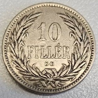 Hongarije : 10 Filler 1893 KM#482 Ref 16943, Postzegels en Munten, Ophalen of Verzenden, Hongarije, Losse munt