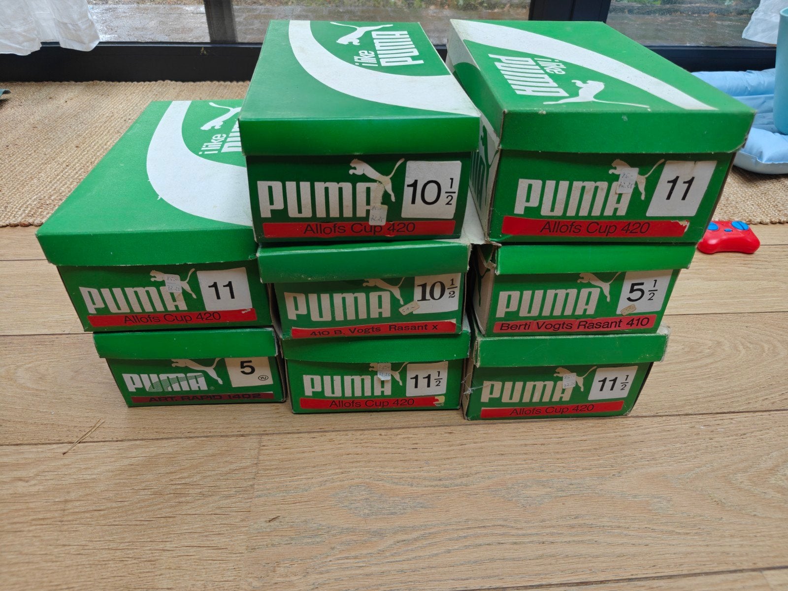 vintage Puma voetbalschoenen 70s 80s, Ophalen of Verzenden, Gebruikt