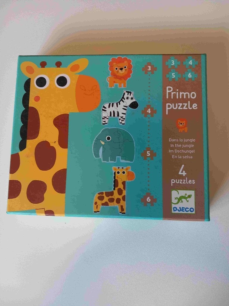 Puzzel Primo : In de jungle, Ophalen, Minder dan 10 stukjes, Zo goed als nieuw, 2 tot 4 jaar