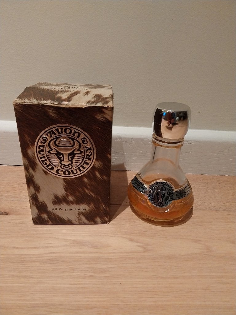 vintage Avon Wild country met originele verpakking, Collections, Parfums, Enlèvement, Utilisé, Bouteille de parfum, Plein