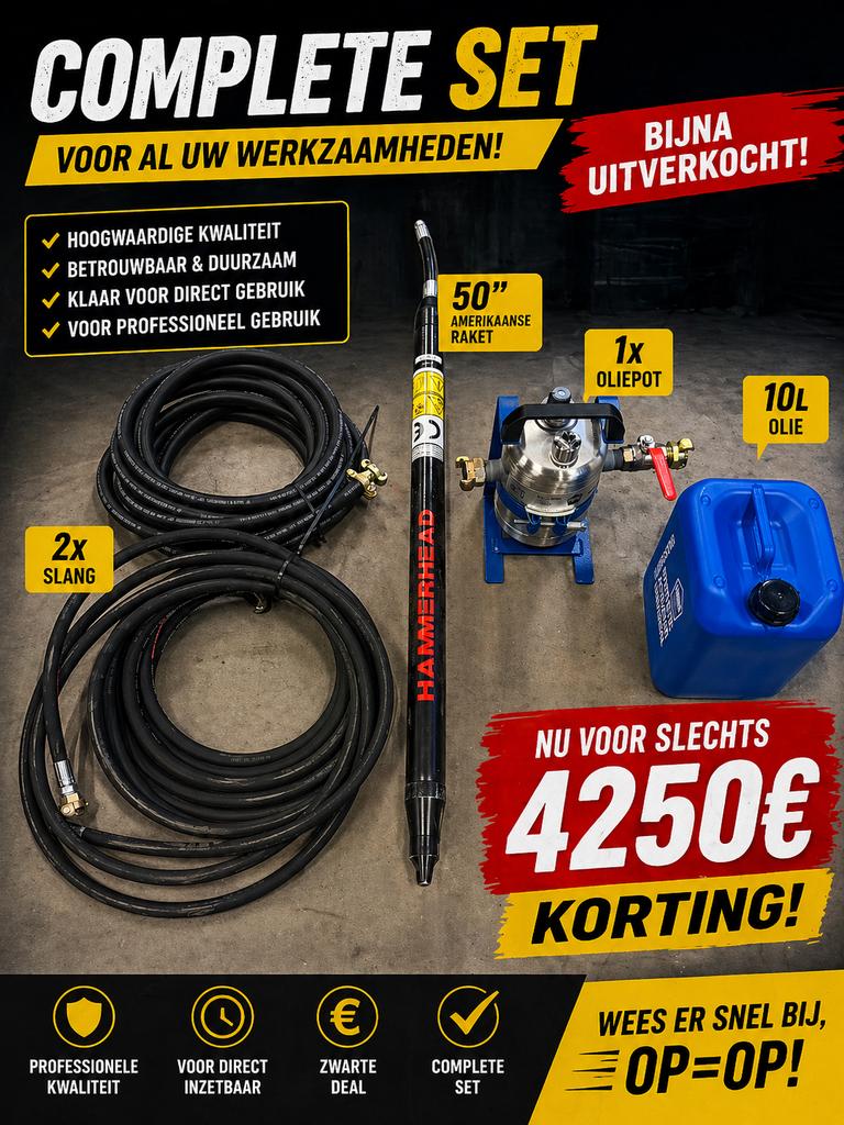 Hammerhead 50 mm compleitset bodemraket, Ophalen, Nieuw