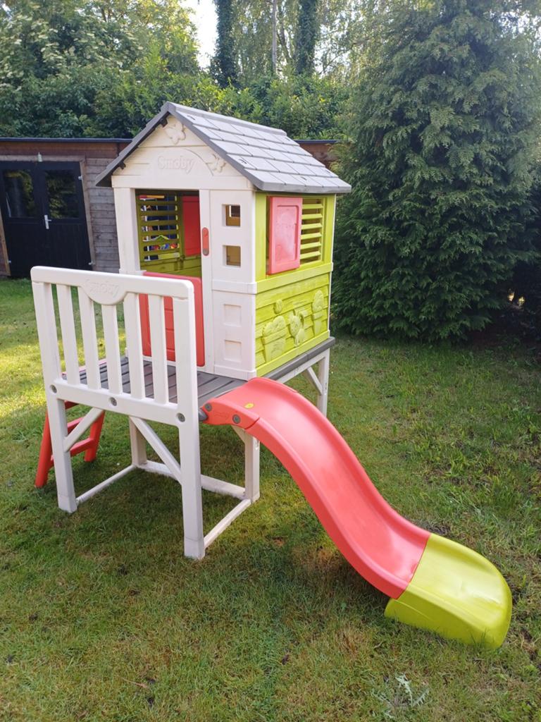 Speelhuis met glijbaan Smoby, Ophalen