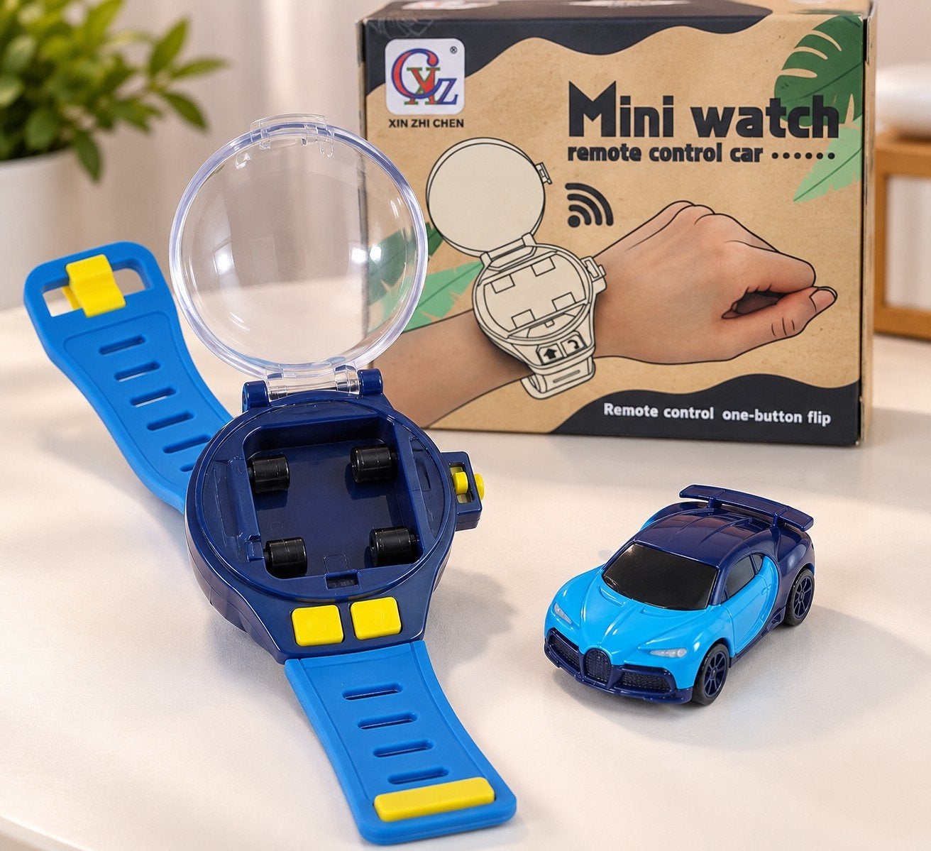 XIN ZHI CHEN Mini Watch Remote Control Car – Blue RC Toy, Ophalen of Verzenden, Null, Null, Null