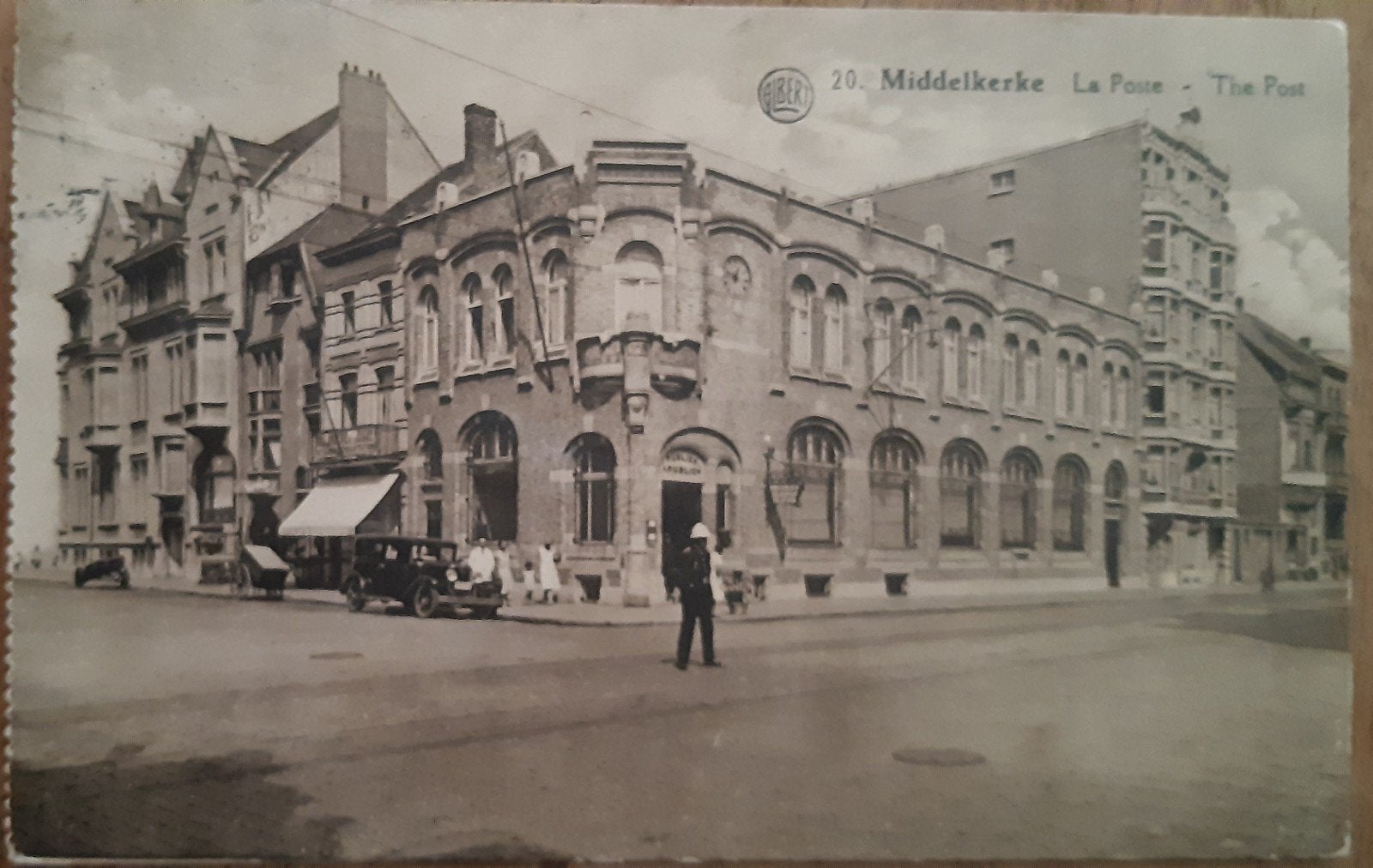 Carte postale MIDDELKERKE la poste des années 1920, Collections, Cartes postales | Belgique, Enlèvement ou Envoi