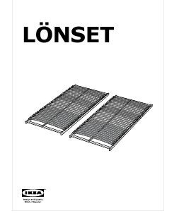 2x LONSET lattenbodem 200cm x 70cm  IKEA, Ophalen, Gebruikt, Bedbodem, 200 cm
