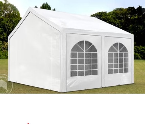 Partytent 4mx4m Optiline premium PE 240 g/m², wit profitent, Tuin en Terras, Partytenten, Ophalen, Gebruikt, Opvouwbaar, Partytent