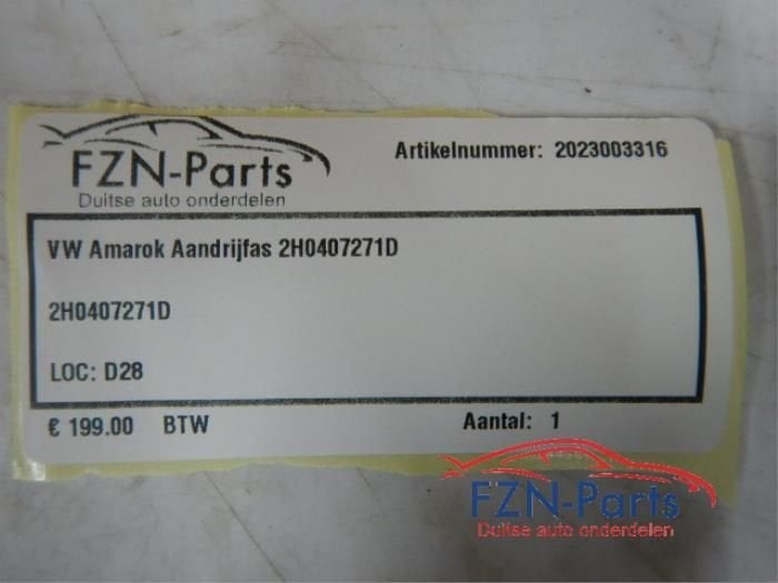 VW Amarok 2H Aandrijfas Links-voor, Enlèvement ou Envoi, Utilisé