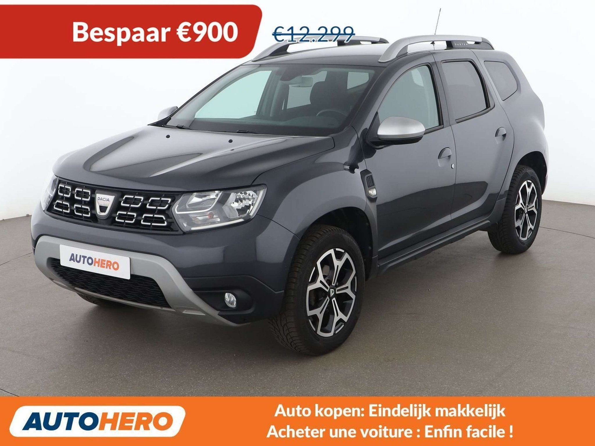 Dacia Duster 1.5 dCi Prestige (bj 2018, automaat), Auto's, 116 g/km, Stof, Gebruikt, Zwart