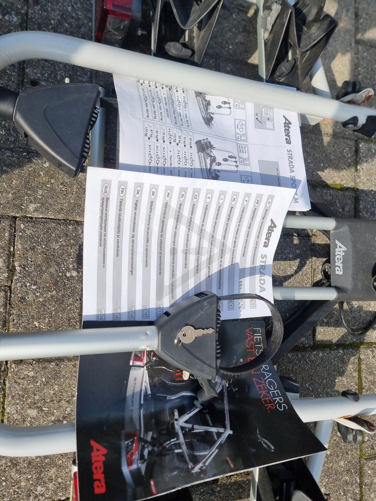 fietsdrager voor trekhaak Atera strada sport M, Ophalen, Gebruikt