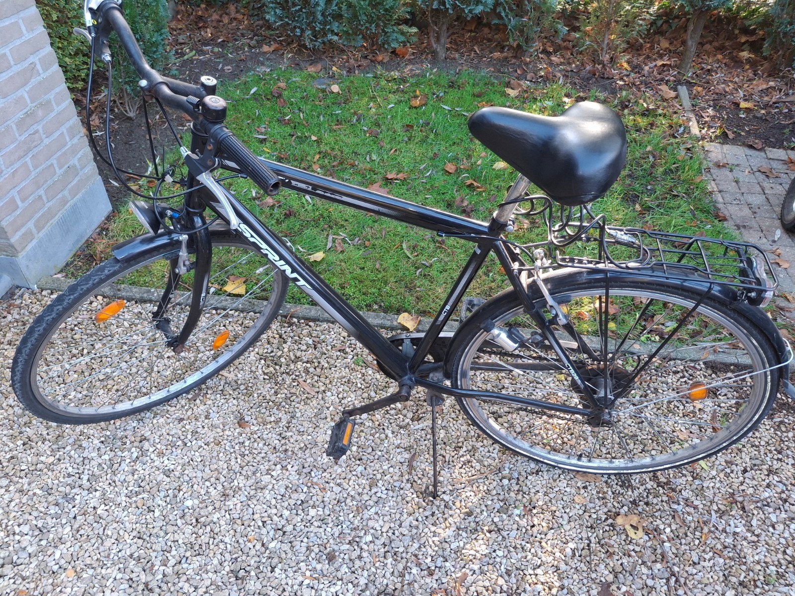 herenfiets, zwart 7 versnellingen, Gebruikt, Velgrem, Ophalen, Overige merken