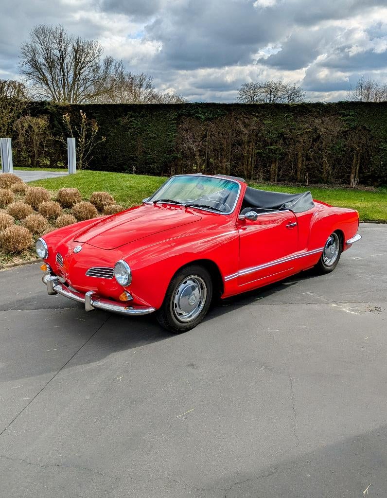 Karmann Ghia Cabrio, Auto's, Zwart, Cabriolet, Volkswagen, Handgeschakeld