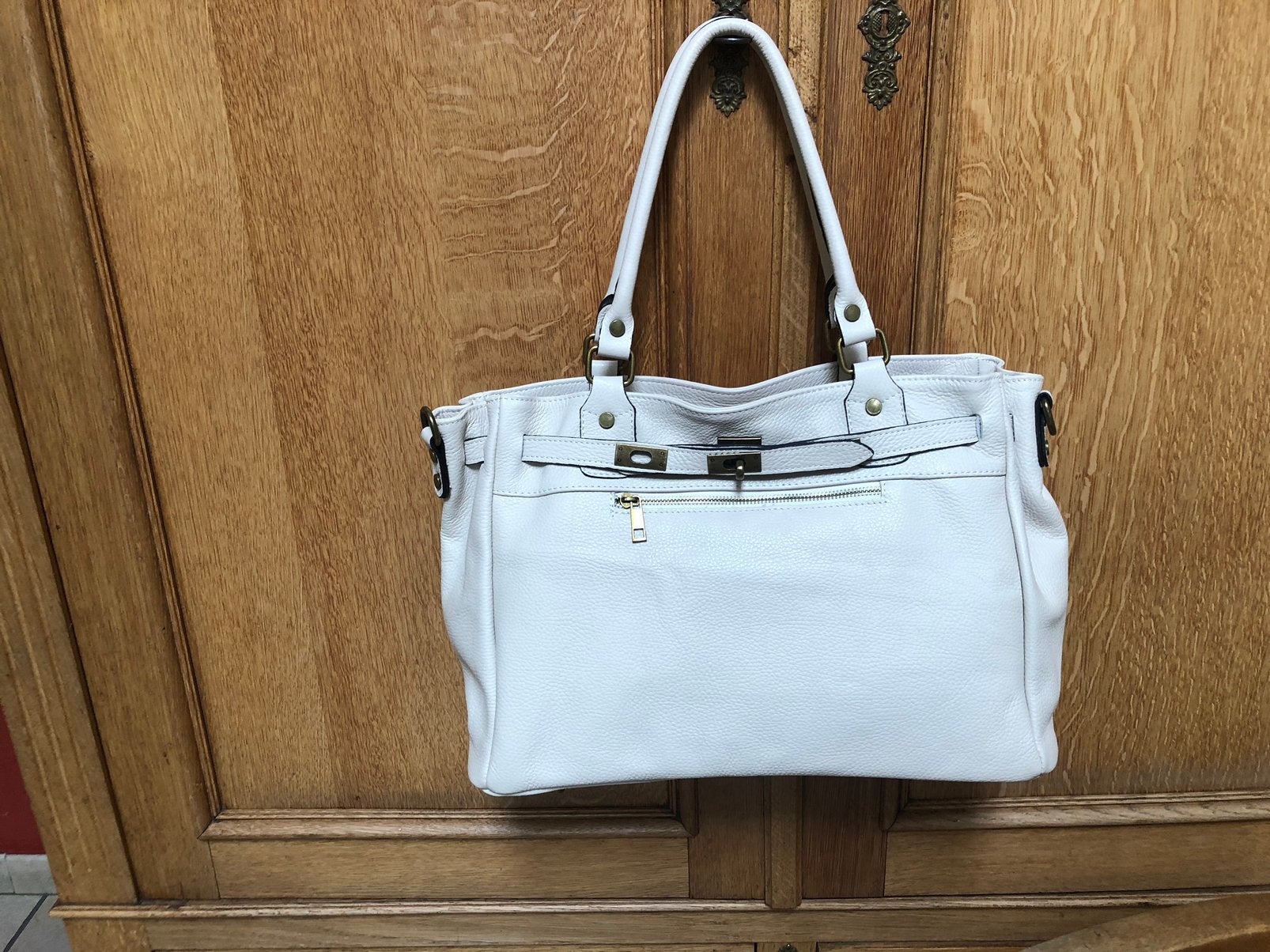 Magnifique grand sac neuf en cuir, Handtassen en Accessoires, Tassen | Damestassen, Ophalen of Verzenden, Nieuw, Overige kleuren