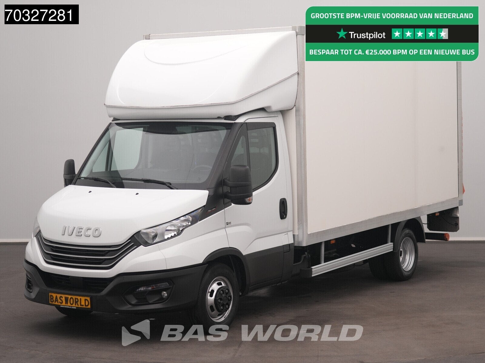Iveco Daily 35C16 3.0L Laadklep Zijdeur Bakwagen Dubbellucht, Auto's, Stof, Gebruikt, Euro 6, 4 cilinders