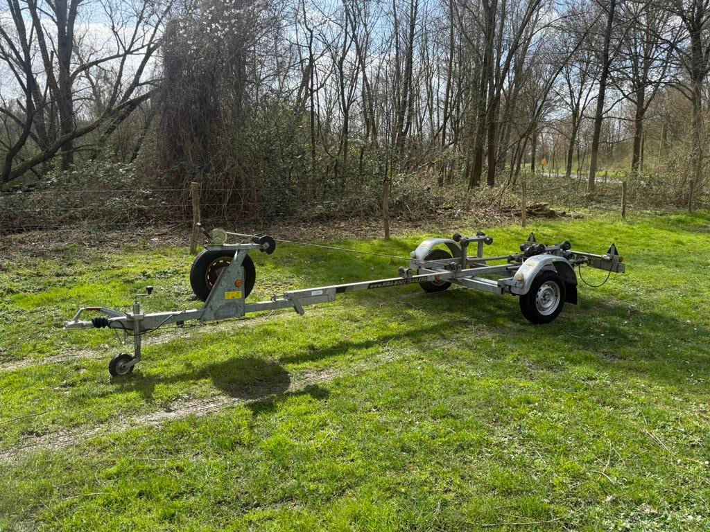 Riba BV 850 KG Boottrailer RT 1000 Kanteltrailer papieren, Ophalen, Minder dan 1500 kg, Overige typen, Minder dan 6 meter