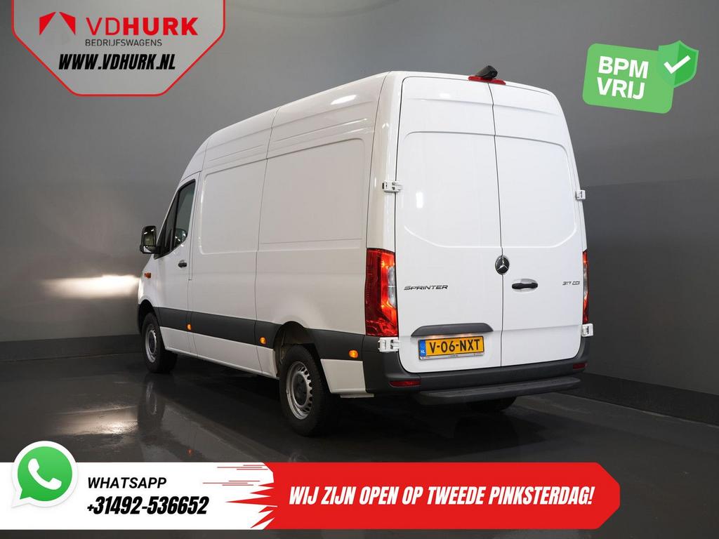 Mercedes-Benz Sprinter 317 CDI Aut. L2H2 BPM VRIJ! 3.5t Trek, Auto's, Automaat, Wit, Mercedes-Benz, Bedrijf