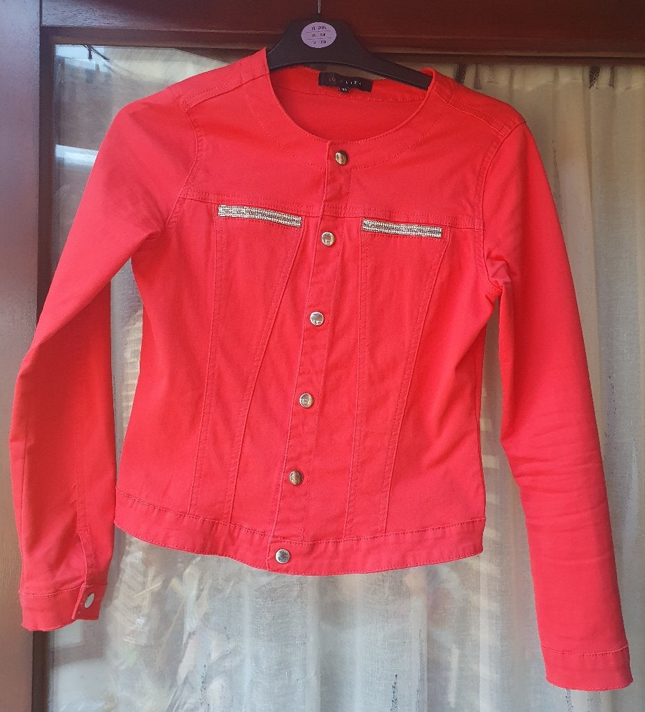 Rood jeansvestje van Lola Liza maat 36, Vêtements | Femmes, Rouge, Enlèvement ou Envoi, Taille 36 (S), Porté