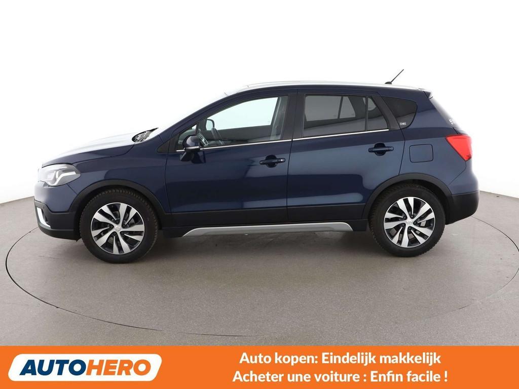 Suzuki S-Cross 1.4 BoosterJet Mild-Hybrid Comfort+ 4x4, Auto's, Automaat, Gebruikt, Blauw, Leder