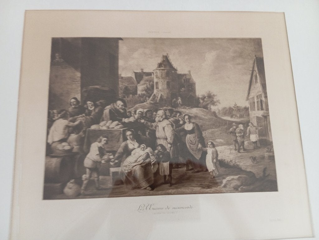 Replica' s David Teniers in mooie kader, Antiquités & Art, Enlèvement