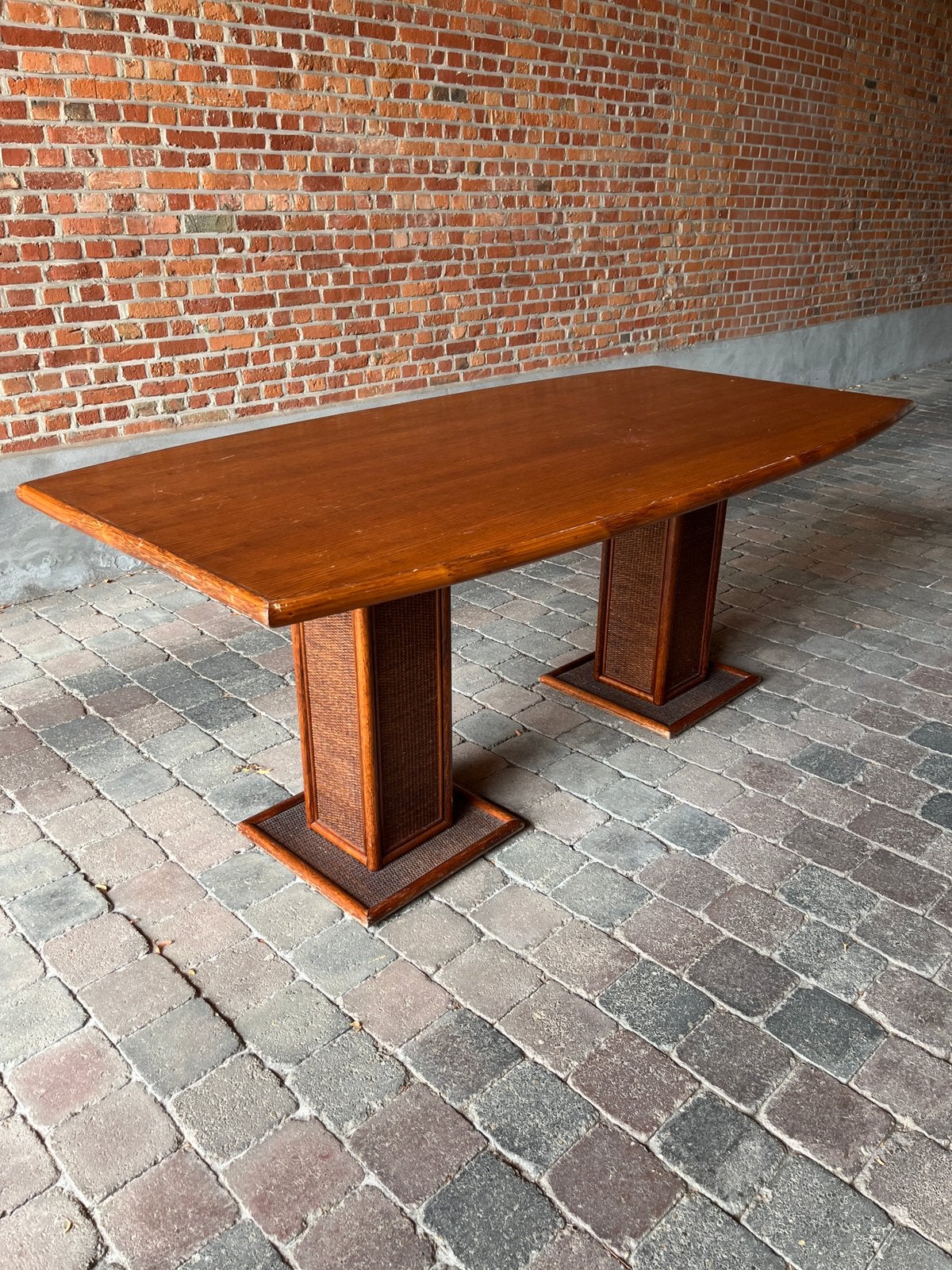 Stoelen (eetkamerset met bijhorende eettafel), Ophalen, Gebruikt, Bruin, Riet of Rotan