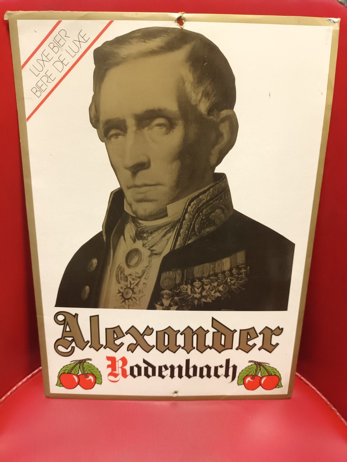 Vintage kartonnen reclamebord Rodenbach, Enlèvement ou Envoi