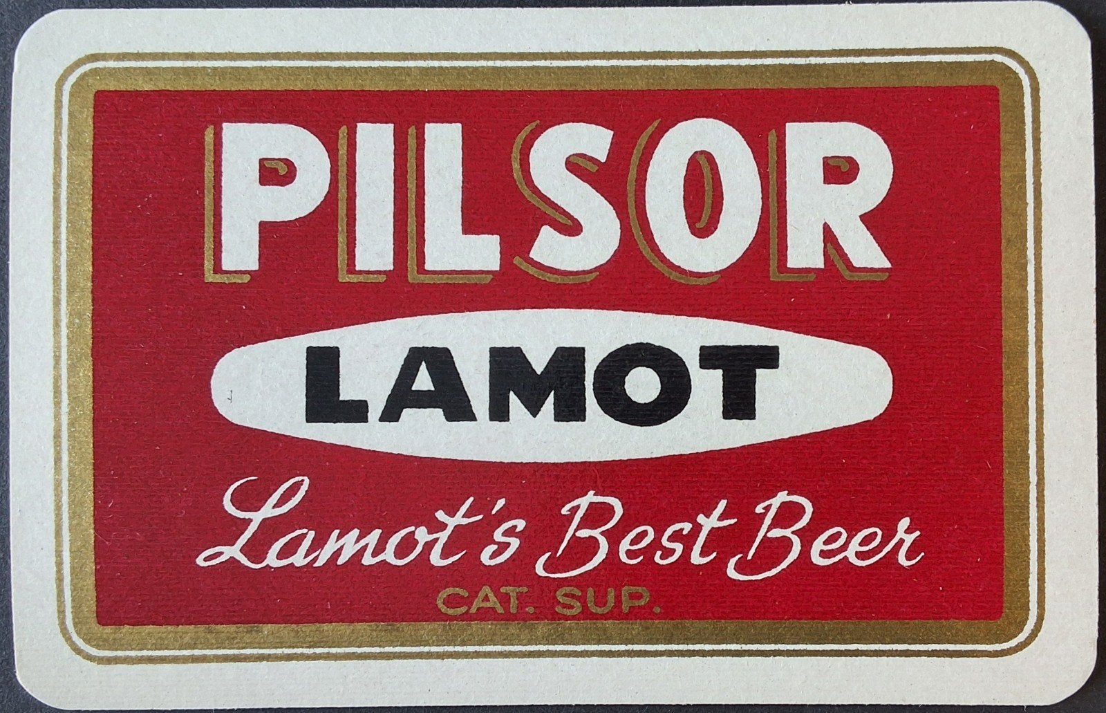 1 Speelkaart  Pilsor Lamot, Verzamelen, Ophalen of Verzenden