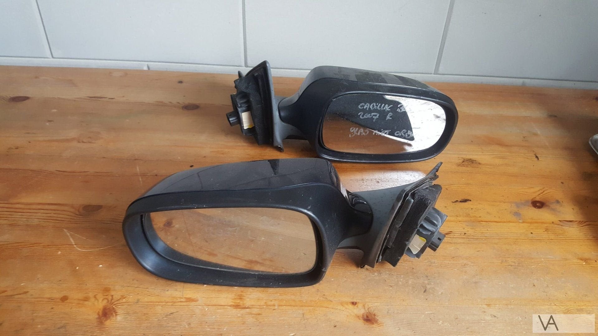 Cadillac BLS 2005 - 2010 spiegel passagier rechts €125 blauw, Auto-onderdelen, Cadillac, Gebruikt, -, -
