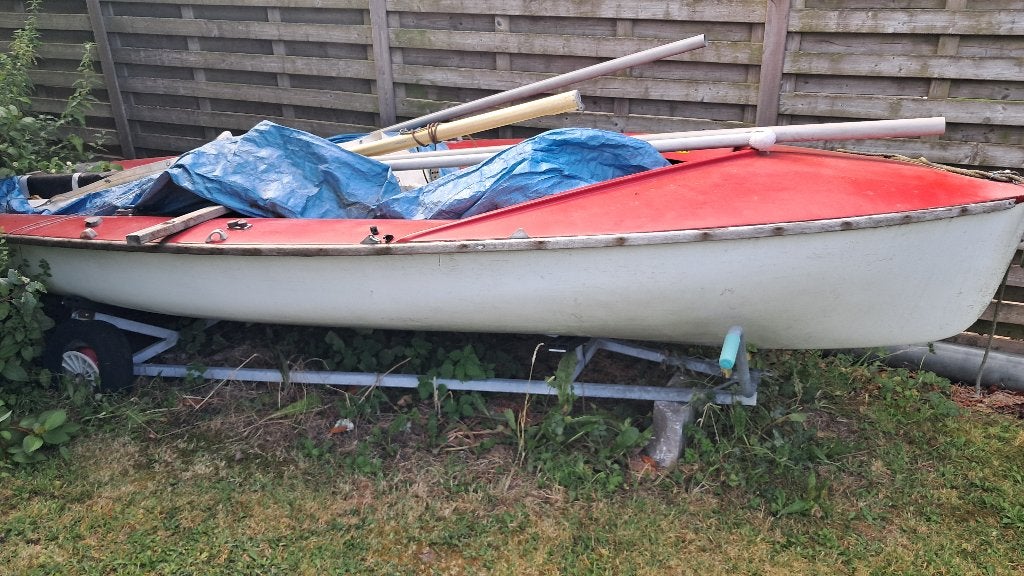 Zeilboot en trailers, Watersport en Boten, Open zeilboten, Gebruikt, Overige typen, Polyester, Overige merken