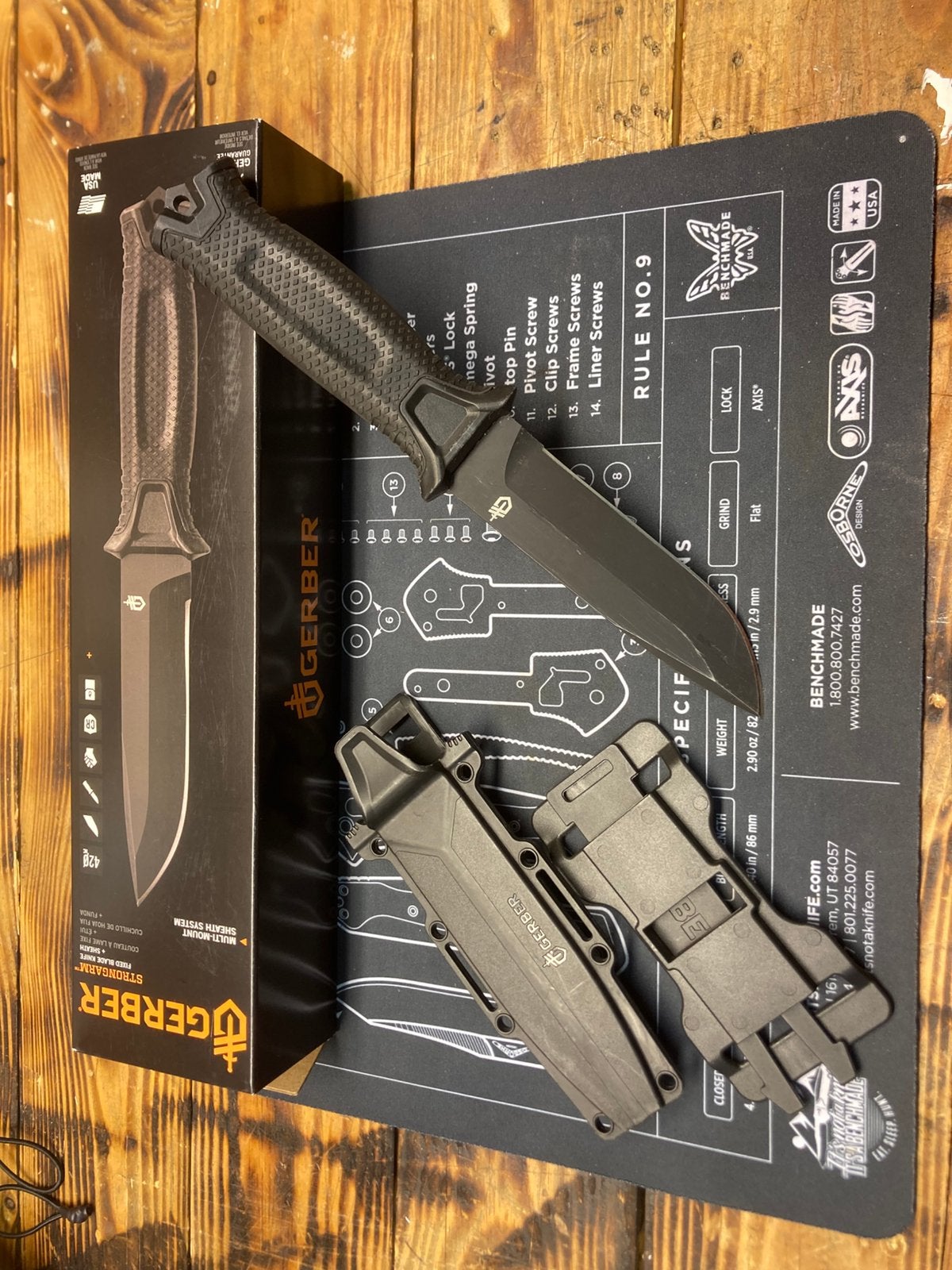 Gerber Strongarm Fixed blade FE 30-001038 vaststaand mes, Informatique & Logiciels, Cartes mères, Enlèvement ou Envoi, Comme neuf