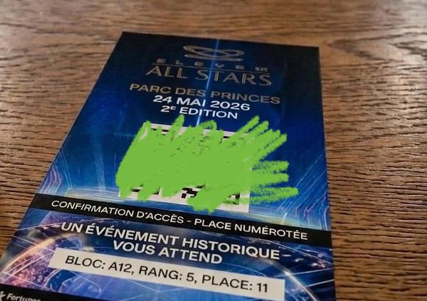 Billet Eleven All Stars, Une personne