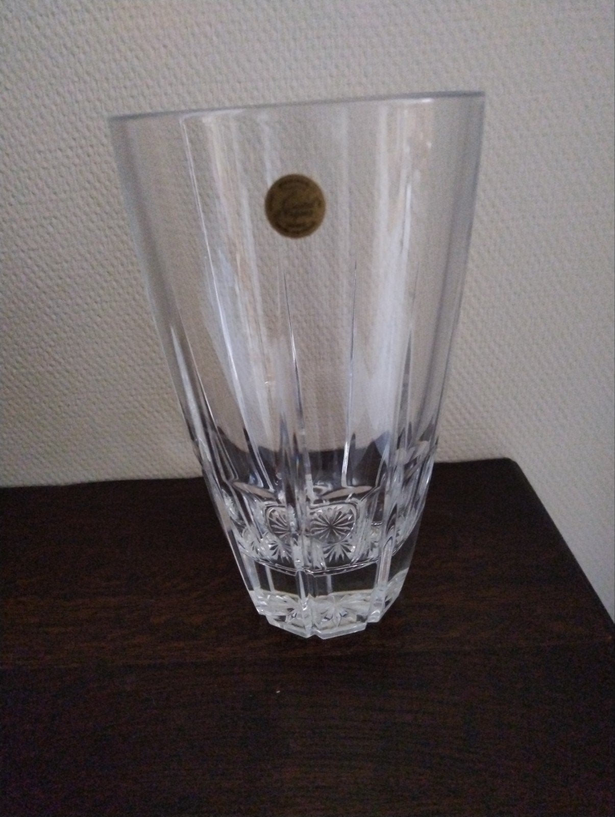 Vintage Cristal d'Arques kristallen vaas, Antiquités & Art, Enlèvement