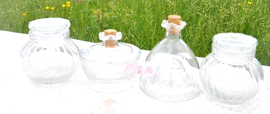 4 pièces de verrerie, Enlèvement ou Envoi