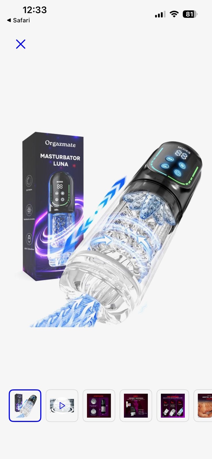 Sekstoys mannen - orgazmate, Ophalen, Nieuw