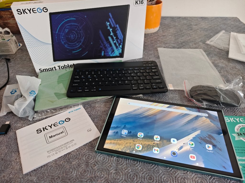 Android 15 10" tablet met toetsenbord en muis, 10 inch, Nieuw, Ophalen of Verzenden, Amazon