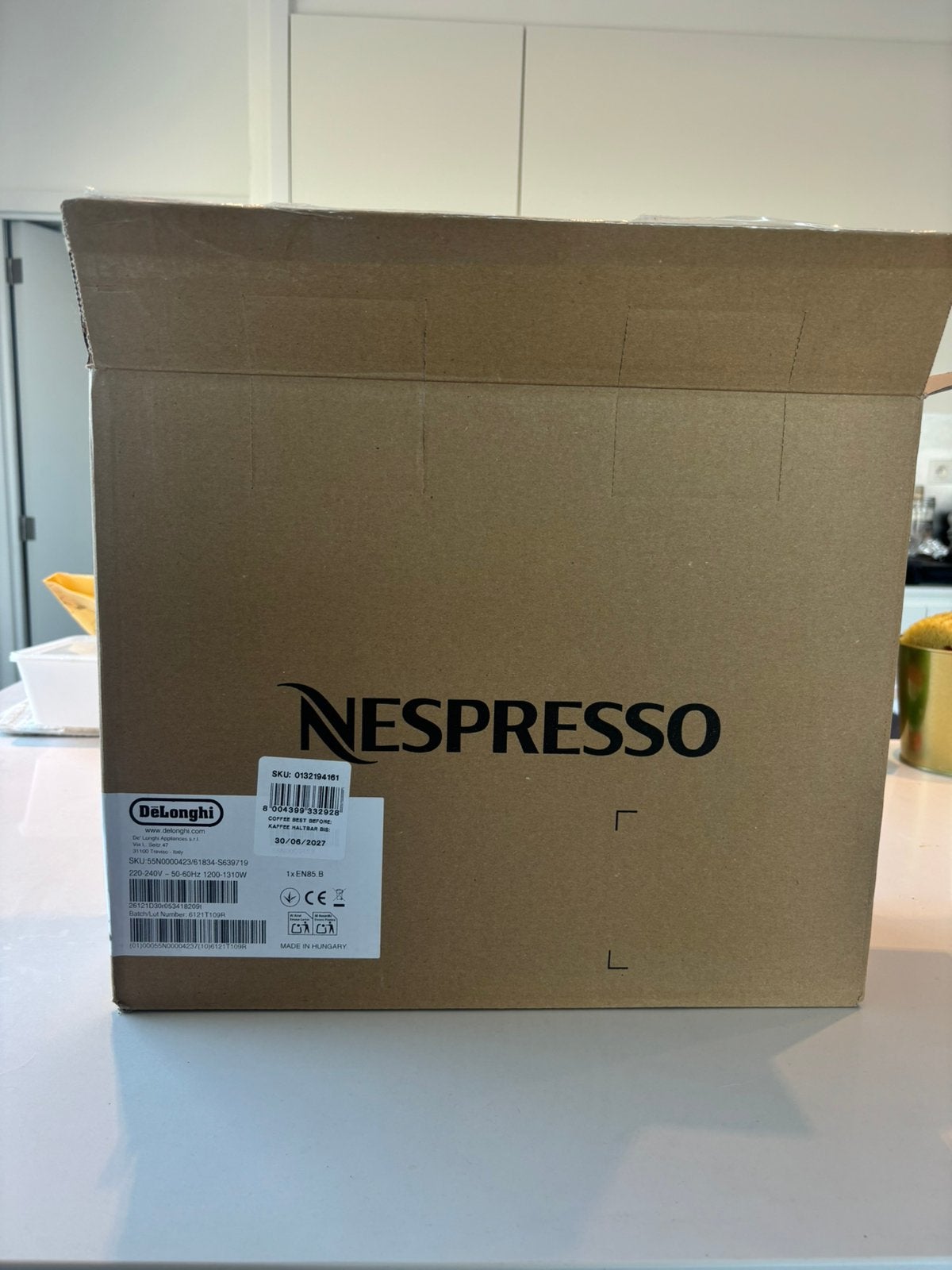 De’Longhi Essenza Mini glossy brillant black, Ophalen of Verzenden, Overige modellen