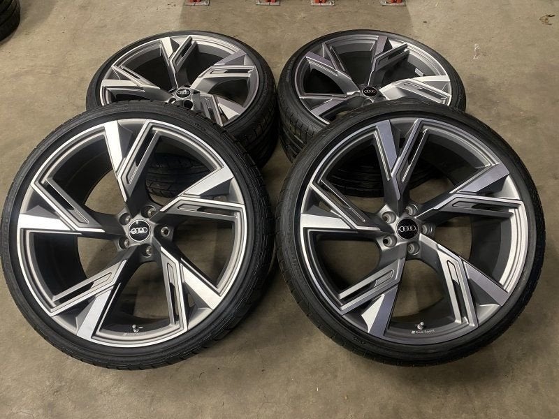 22 inch originele velgen + zomerbanden Audi RS6 RS7 4K060102, Pneus et Jantes, -, Autres dimensions, Utilisé