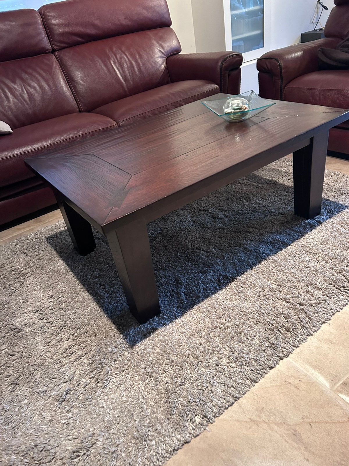 Salontafel massief hout, Enlèvement, Comme neuf