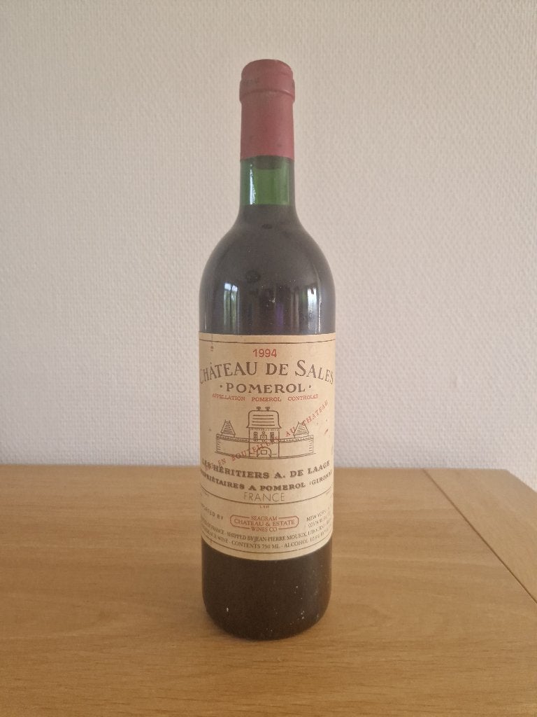 Château de Sales - 1994 - Pomerol - 75 cl, Collections, Vins, Neuf, Enlèvement ou Envoi, Pleine, Vin rouge
