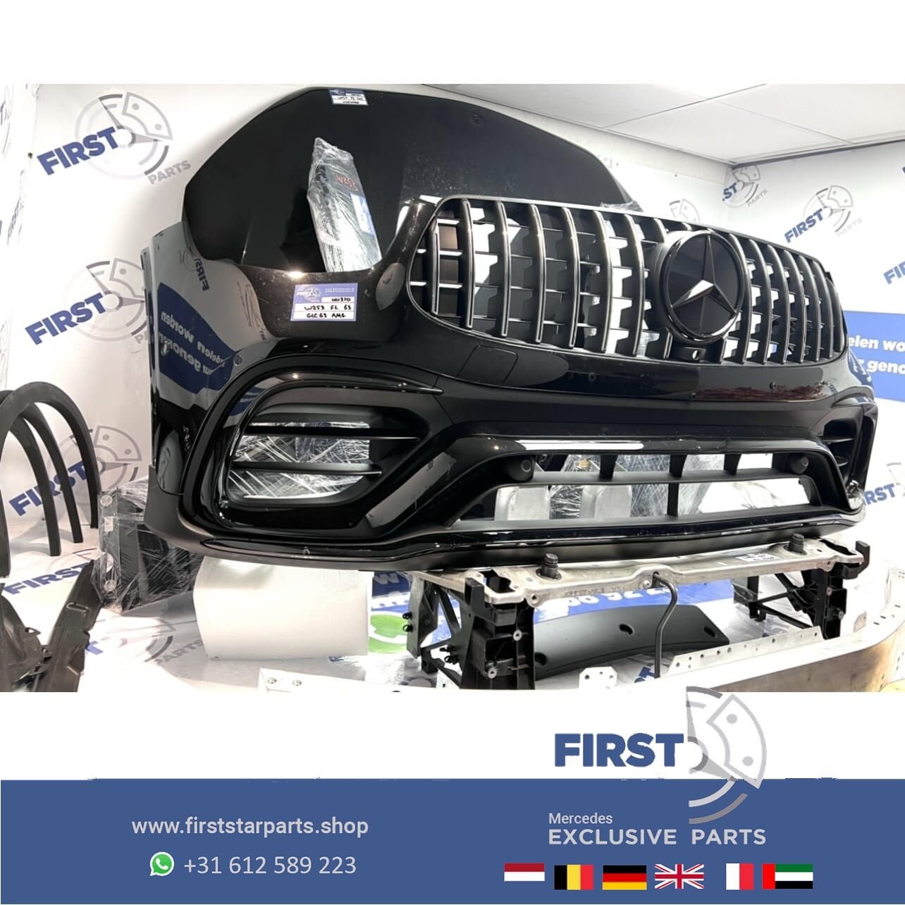 W253 C253 GLC63 AMG FACELIFT VOORKOP COMPLEET ZWART Mercedes, Utilisé, -, Avant, -