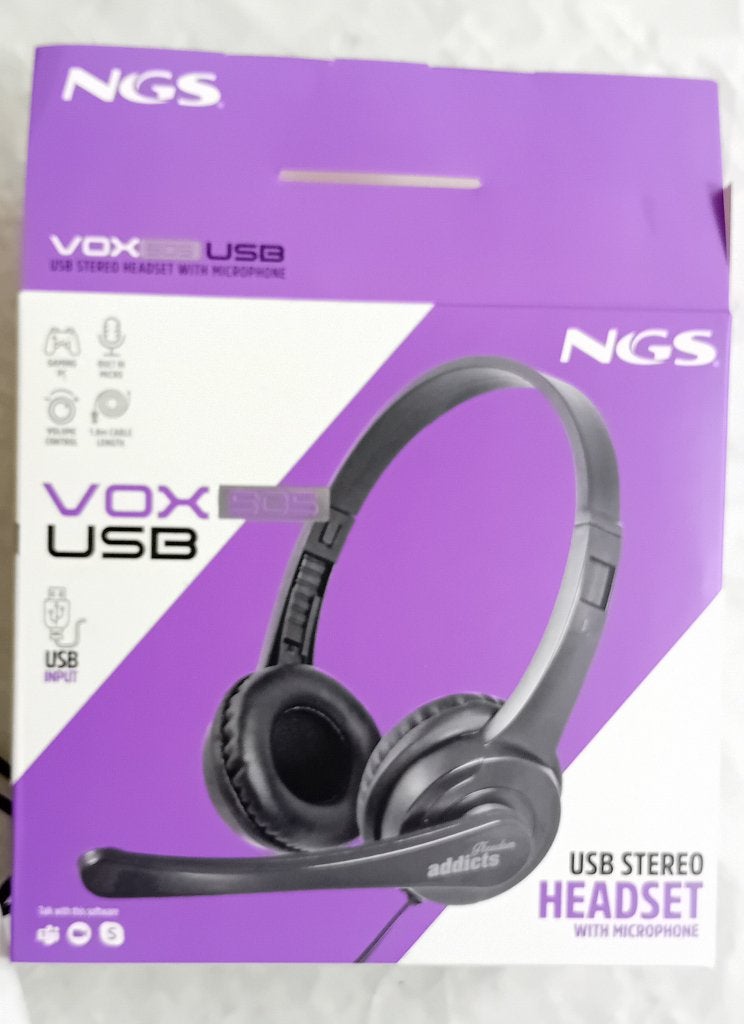 casque micro Vox USB : casque micro neuf avec garantie, Computers en Software, Headsets, NGS, Ophalen of Verzenden, Zo goed als nieuw