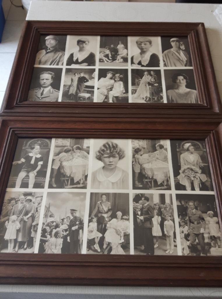 RYL #3 - 2 KADERS ALBERT I & LEOPOLD III, Verzamelen, Koningshuis en Royalty, Ophalen of Verzenden, Gebruikt, Kaart, Foto of Prent