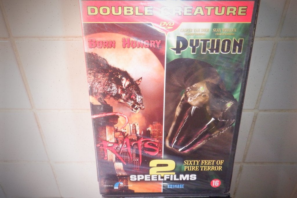 DVD Double Creature Rats & Python-SEALED!-, Vanaf 16 jaar, Ophalen of Verzenden, Nieuw in verpakking, Monsters