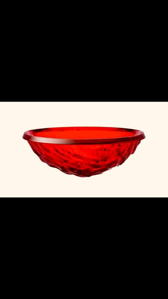Kartell Schaal rood Moon incl. doos, Antiek en Kunst, Ophalen of Verzenden