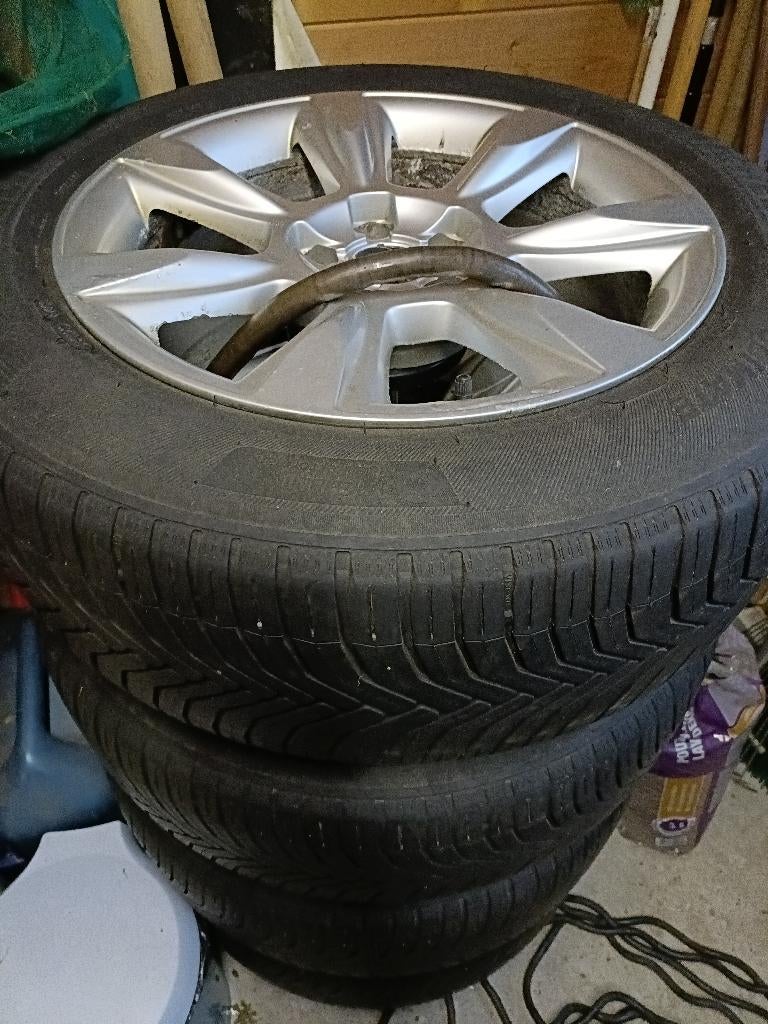 4 Audi 17" velgen - Michelin CrossClimate, Auto-onderdelen, Banden en Velgen, Ophalen, Gebruikt, 17 inch, All Season