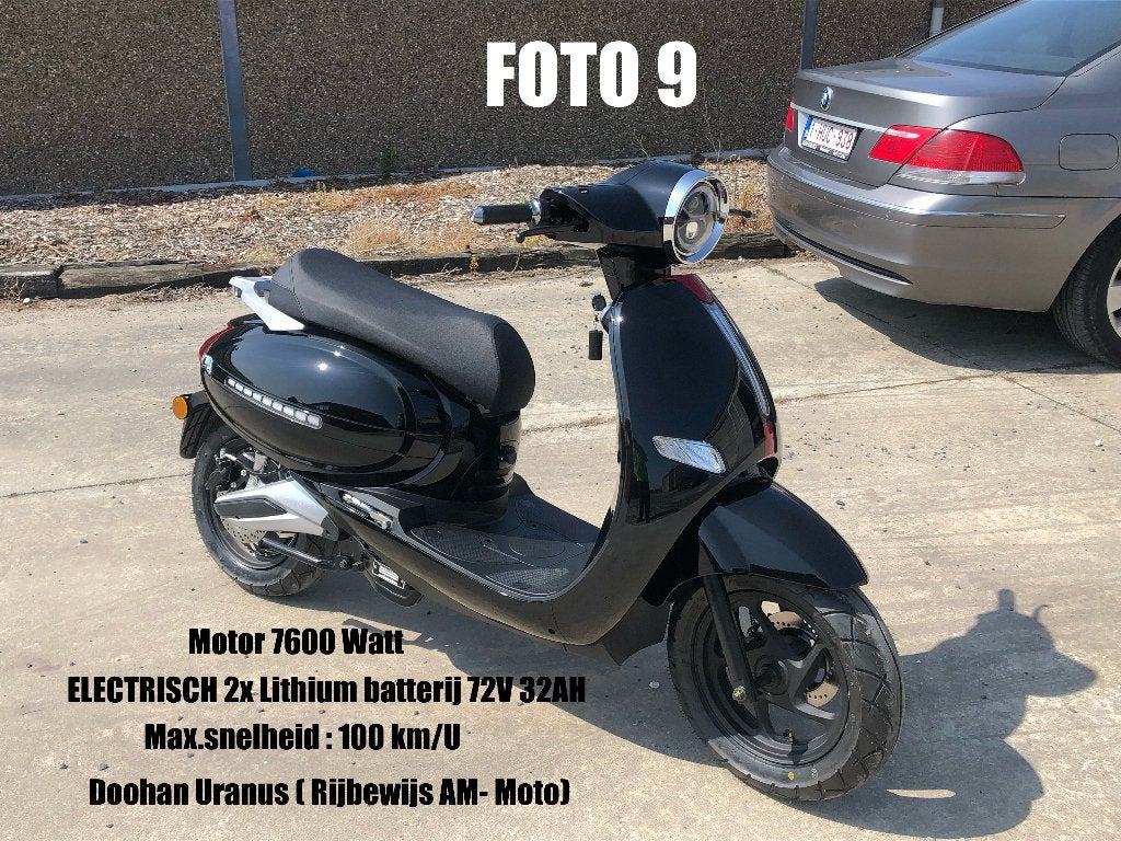 Nieuwe Electrische Motor Doohan Uranus ( Rijbewijs AM- Moto), Permis Moto A, Scooter, Plus de 35 kW, Doohan Uranus