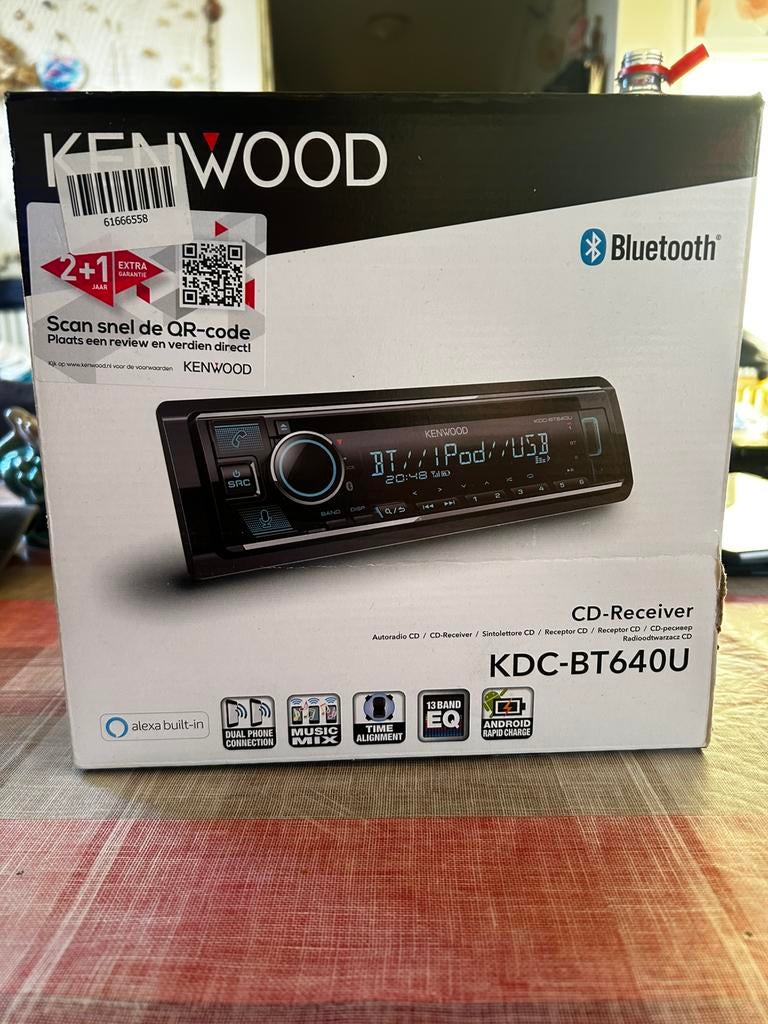 Kenwood radio kdc bt640U met bleutooth, Ophalen, Nieuw