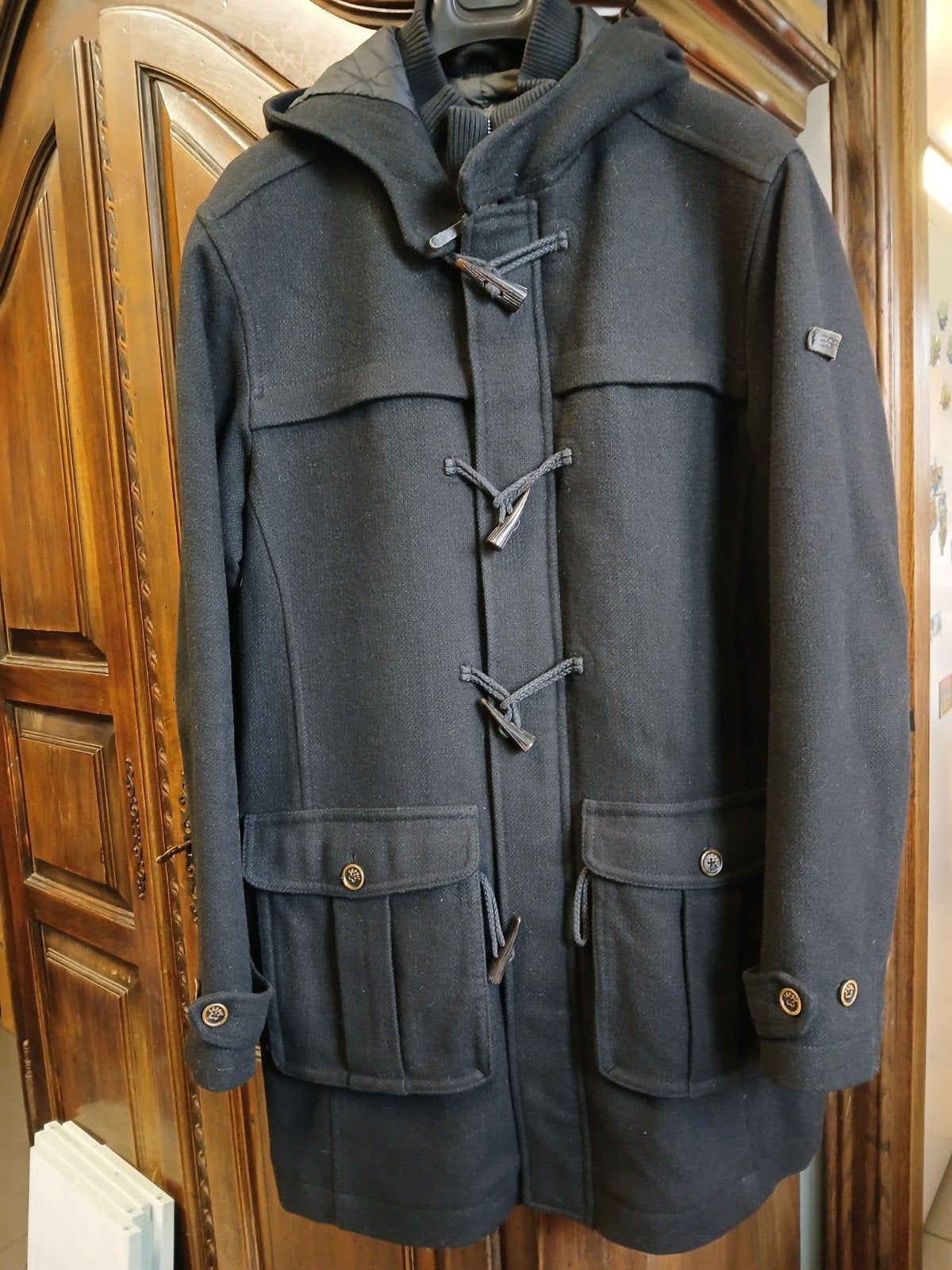 Duffelcoat heren Esprit, Maat 52/54 (L), Blauw, Ophalen of Verzenden, Zo goed als nieuw