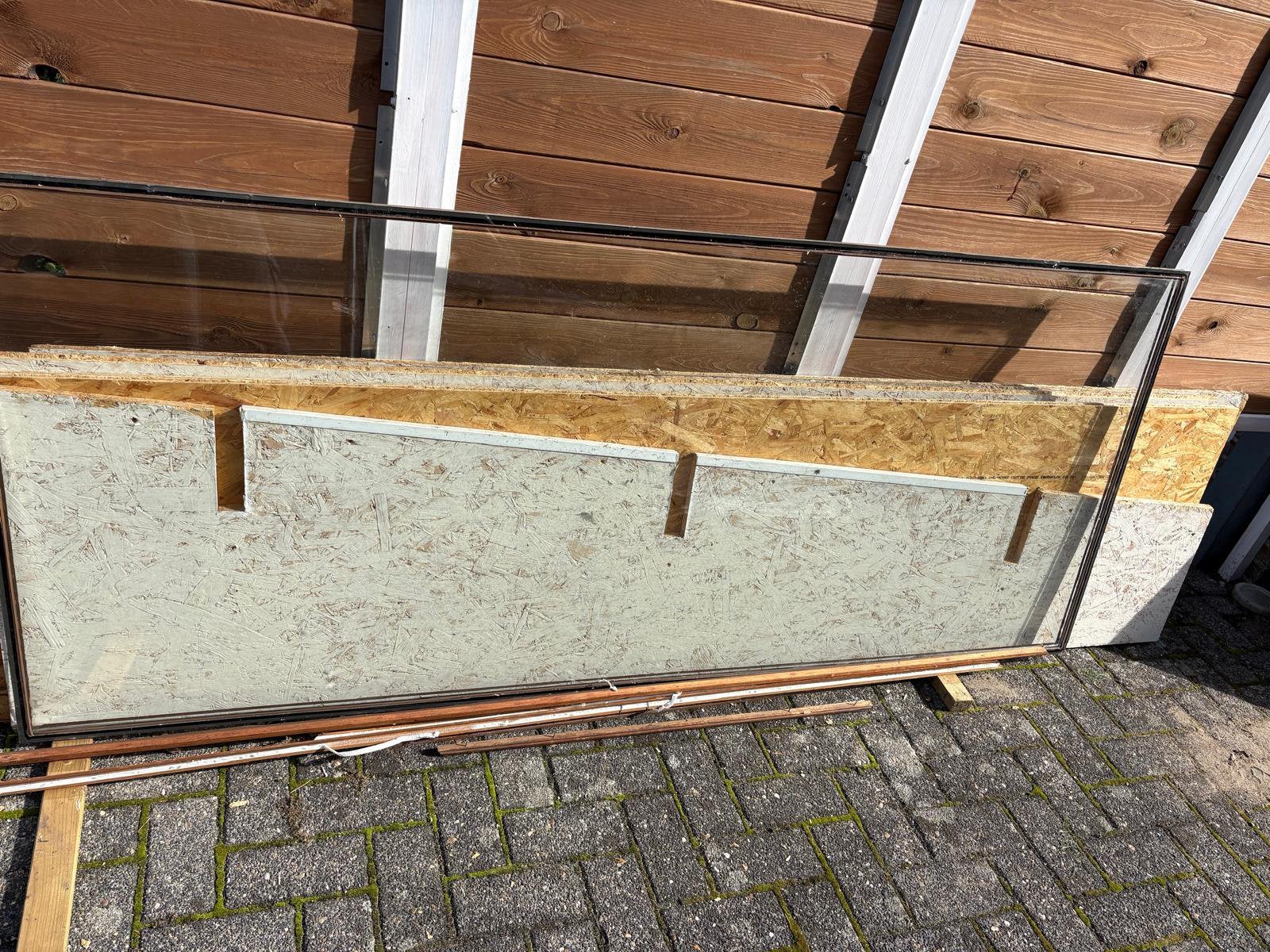 Kozijnen + glas, Tuin en Terras, Ophalen, Zo goed als nieuw